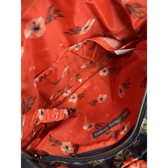 Lug Happy Camper Aloha Navy Blue/ Floral Messenger Travel Crossbody Shoulder Bag - Picture 16 of 16